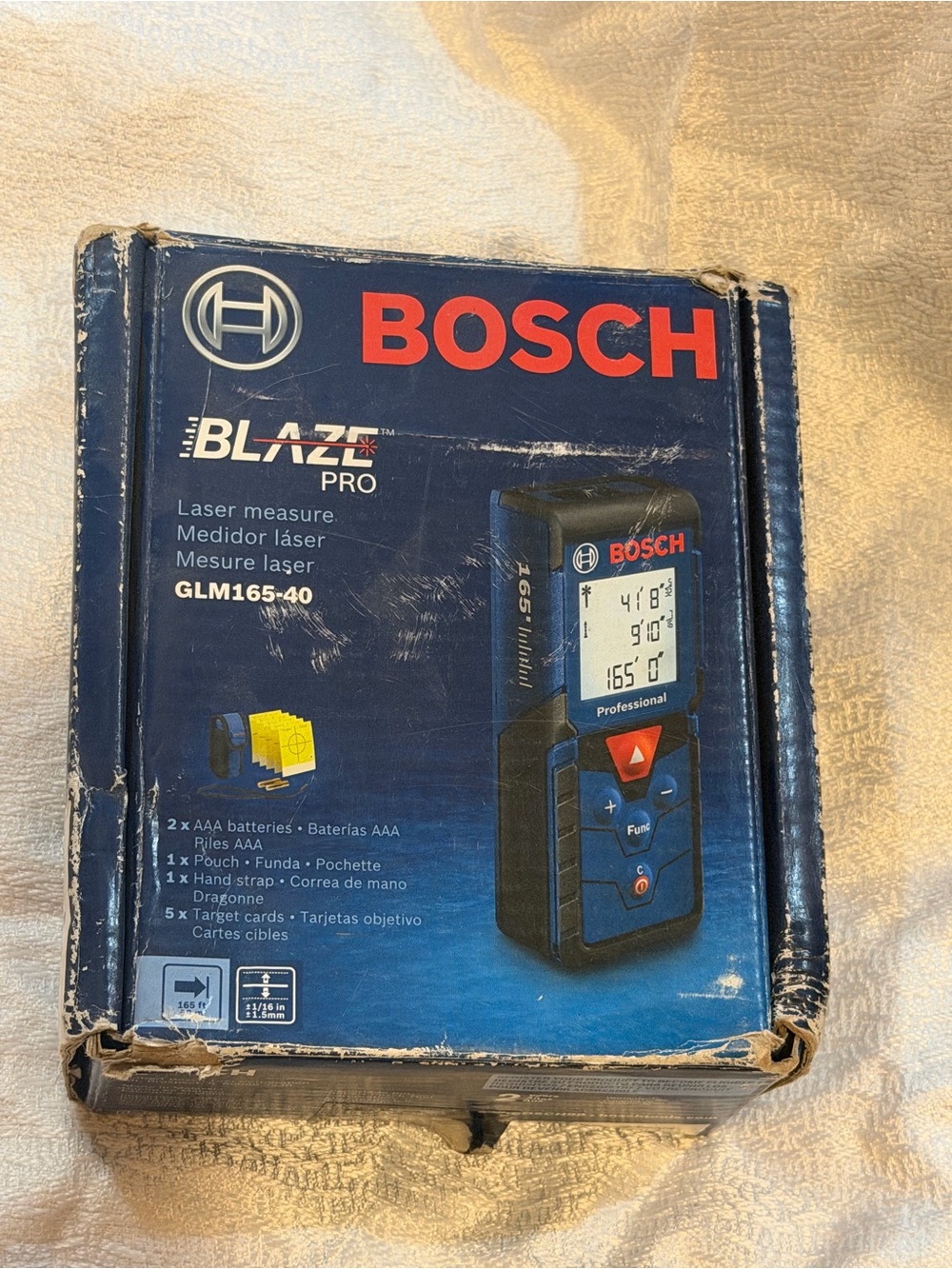 Bosch Blaze Pro GLM165-40 Laser Measure - Blue